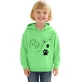 thumbnail image 2 of Jamsmile Toddler Girls Hoodies Tracksuits Long Sleeve Hooded Cartoon Print Sweatshirt Cartoon Bump Print Autumn Winter Tops, 2 of 3