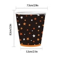 thumbnail image 2 of XHKUYI 10Pcs Halloween Disposable Cups 3.3 Inch, Pumpkin Ghost Party Supplies with Orange Black Jack O Lantern Print, for Trick or Treat Drinks Classroom Buffet Dessert Table Decor, 2 of 5