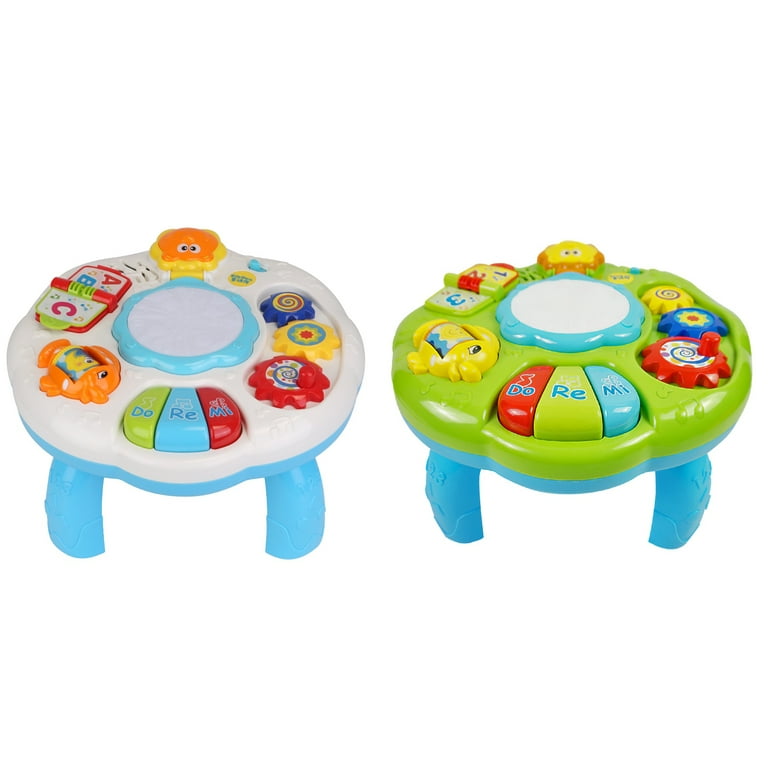 Moclever Toddler Musical Learning Table Baby Activity Center Musical Activity Table for 6 Months Boys Girls Gift Green L Walmart