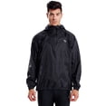 thumbnail image 4 of BALEAF Men's Waterproof Raincoat Jacket Winproof Packable Hiking Traveling Crycling Sports Black Size XXL, 4 of 7
