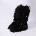 thumbnail image 6 of Lovzfmll Knee High Boots for Women, Warm Winter Furry Fluffy Boots, Round Toe Belt Buckle Snow Boots, Fashion Casual Shoes, 5.5, Black, 6 of 6