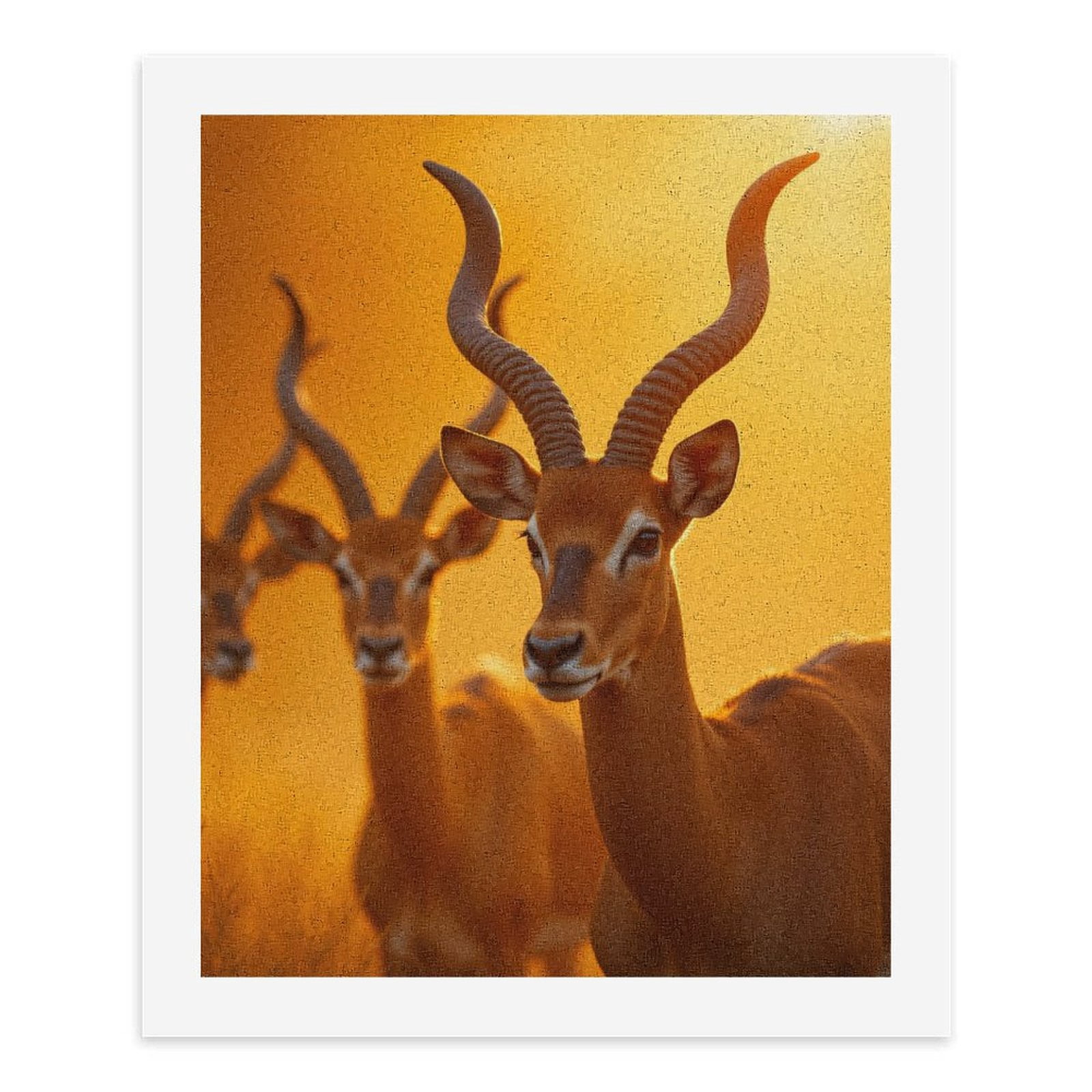 Paint by Numbers Kit for Adults, Majestic Antelope Sunrise Scene Paint by Numbers, Easy Paint by Numbers Kit for Adults Beginner, DIY Adult Paint by Number Kits on Canvas, Home Decor