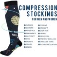 thumbnail image 4 of GZHJMY Space Compression Socks, Women Men Long Stocking (20-30mmHg), Travel Knee High Stockings for Athletic Sports,Running,Cycling,Nursing, 4 of 7