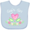 thumbnail image 3 of Inktastic Gigi's Girl Heart Flowers Girls Baby Bib, 3 of 4