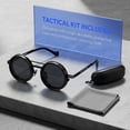 thumbnail image 3 of Adjustable Tint Sunglasses Steampunk Metal Round Polarized Glasses with ND Filter Lenses for Men and Women, 3 of 6