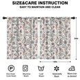 thumbnail image 2 of Blackout Kids Curtains,White Pioneer Flower and Paisley Pattern Childrens Insulated Curtains Set Of 2,Bedroom Essentials,Toddler Room Decor 42x54in(106x137cm), 2 of 5