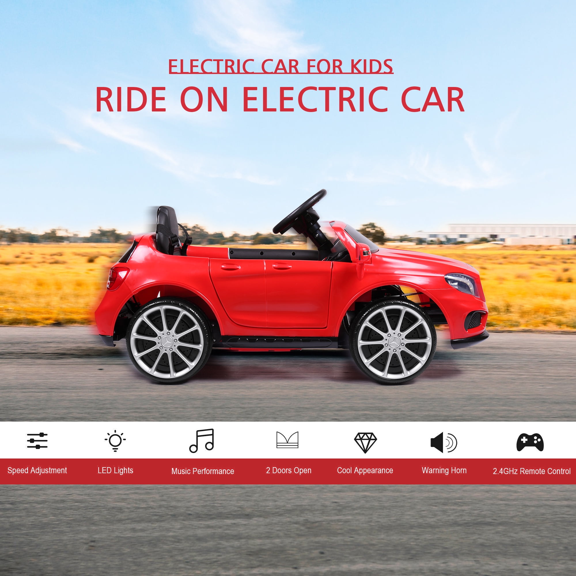 TOBBI 6V Kids Ride on Car W/ Remote 