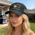 thumbnail image 2 of USA 250th Anniversary Hat Embroidered Eagle, Commemorative 250 Year American Anniversary Hat, Patriotic Theme America 250th Anniversary Hat Unisex Cap, 2 of 6