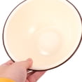 thumbnail image 2 of Miangastore Enamelware Prep Bowl Enamel Basin White 2Pcs 6.3In Deep Round, 2 of 8