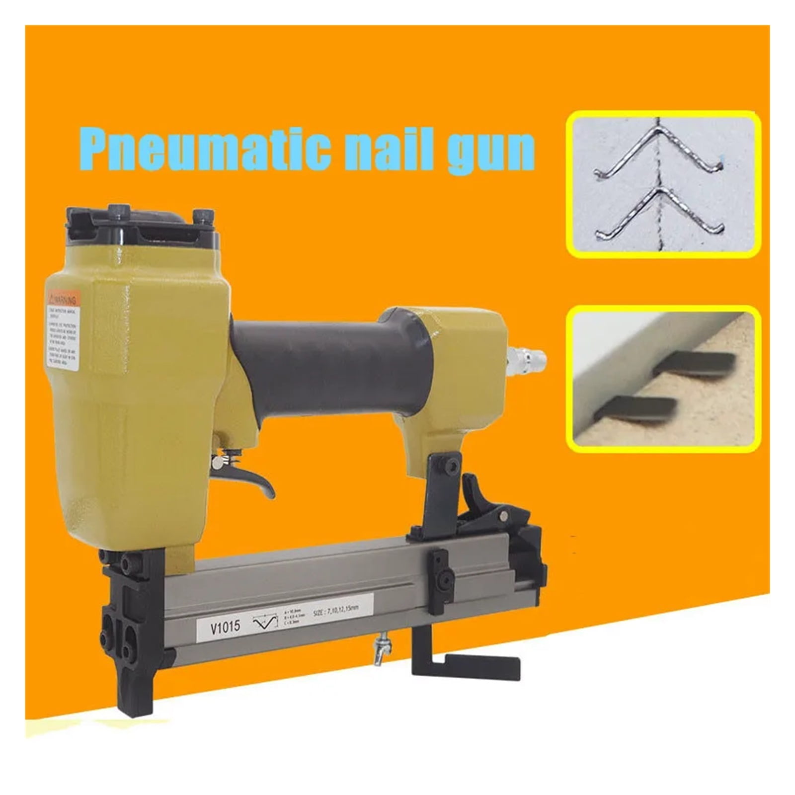 V1015B Pneumatic V Nailer Fe Nail Gun V-type Nail 4*10.3mm 7-15mm Fe Stapler ,Power Tools