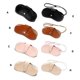 thumbnail image 5 of PU leather glasses pouch hanging retro design for all ages, 5 of 5