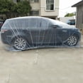 thumbnail image 4 of Trayknick Transparent Car Cover Transparent Durable Dustproof Elastic Band Windproof Sun Shade Eco-friendly Disposable Clear Car Cover for A, 4 of 13