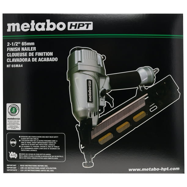 Metabo HPT 2.5" 15Gauge NT65MA4 34Degree Angled Pneumatic Finish Nail
