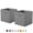 Gray, variant on YOYTOO 2 Pack Foldable Cube Storage Bins, 11" Collapsible Fabric Cube Organizer Baskets Bins, Hotpink