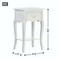 thumbnail image 3 of Zingz & Thingz 25.5" Winter White Contemporary Rectangular Accent Table, 3 of 3