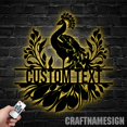 thumbnail image 3 of Craftnamesign Custom Peacock Metal Wall Art LED Light, Peacock Sign, Peacock Wall Decor, 3 of 5