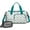Light Dinosaurs Pastel, variant on Women Men Gym Bag,Light Green Dinosaurs Leaves Pattern Small Duffle Bag Spend the Night Bags for Women with Shoes Compartment Washbag,Detachable Shoulder Strap,19.7x8.3x11 Inches