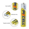 thumbnail image 3 of PKCELL 4 Pcs 1.2V AAA 600mAh NIMH Pile Rechargeable Triple A Cell & AA AAA Chargeur de Pile, 3 of 4