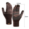 thumbnail image 5 of Winter Gloves for Men & Women | Cold Weather Touch Screen Thermal Warm Gloves | Insulated Knit Running Cycling Gloves, 5 of 8