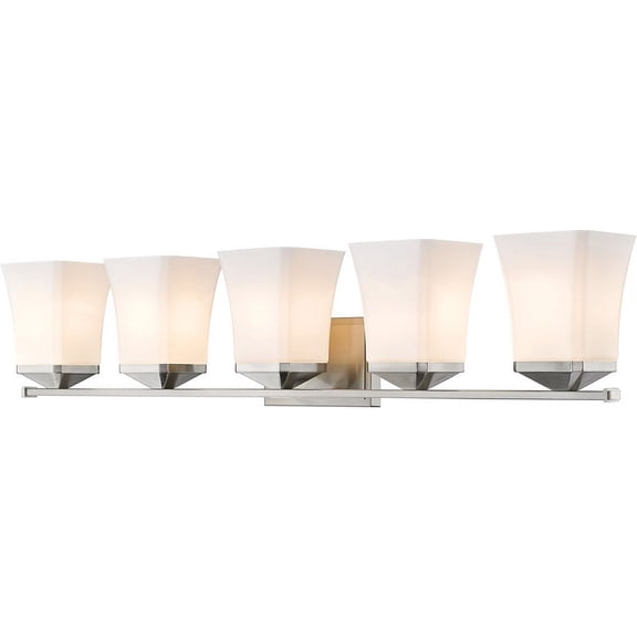 1939-5V-BN-Z-Lite-Darcy - 5 Light Bath Vanity In Traditional Style-7.75 Inches Tall and 38 Inches Wide-Brushed Nickel Finish