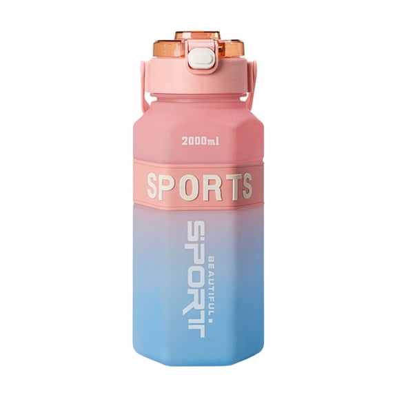 Anckoeil 67.6 fl oz Sports Water Bottle, Leak-Proof Plastic Water Bottle with Handle, for Gym & Outdoor Use