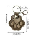 thumbnail image 3 of Yonrjhukm Cute Leather Paw Keychain for Pet Hair Keepsake, Unique Dog Memorial Keyring, Pet Memorial Gifts for Dog Lovers, Elegant Accessory for Bag or Purse, 3 of 5