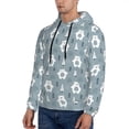 thumbnail image 3 of Fotbe Men's Hoodie with bead tree winter Pattern - Kangaroo Pocket Pullover Hooded Sweatshirt, Perfect for Daily Wear, Travel, and Home-3X-Large, 3 of 7