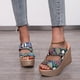 thumbnail image 3 of Sandalias de tacón con correa en el tobillo para mujer a la moda Wmkox8yii  hj789, 3 of 7