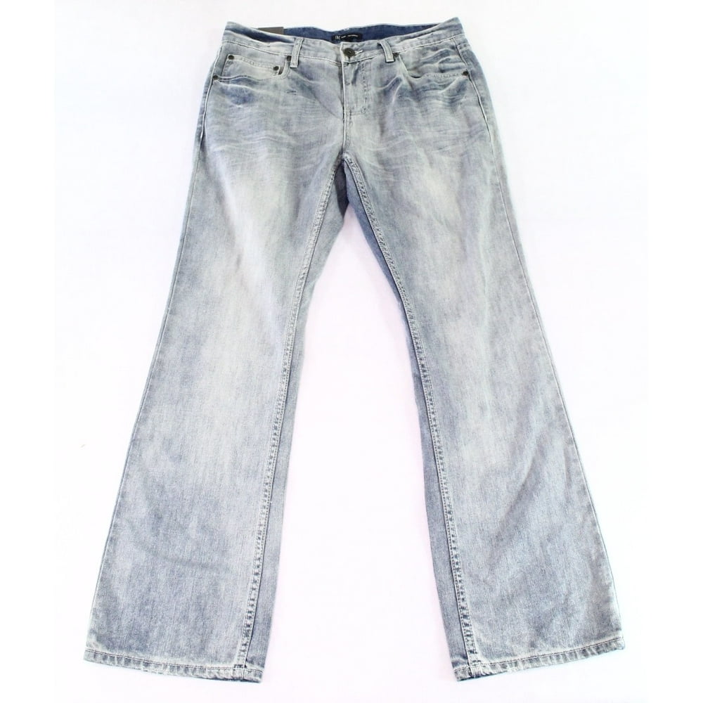 INC Jeans - Mens Jeans Light Wash 38x34 Button-Front Modern Boot Cut 38 ...