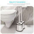 thumbnail image 2 of Home Zone Living Toilet Brush and Plunger Cleaning Set, 2 of 7