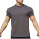 thumbnail image 2 of Blusas y camisas de manga corta y cuello redondo para hombre. Blusas casuales de verano para hombre, de manga corta, de color liso, con cuello redondo, para fitness. Blusas de poliéster para hombre., 2 of 4