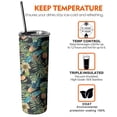thumbnail image 4 of Pineapple Skinny Tumbler 20oz - Double Wall Vacuum Insulated Tumbler- Insulated Travel Coffee Mug, 4 of 6