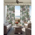 thumbnail image 3 of Summer Botanical Blackout Curtains 96 Inch Length 2 Panels Set, Farmhouse Retro Garden Plants Watercolor Full Shading Curtains for Windows, Blackout Curtains for Bedroom Living Room 52"x96", 3 of 8