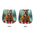 thumbnail image 3 of Daiia Meditating French Bulldog Pattern Women's 2 in 1 Running Shorts - Lightweight Athletic Workout Gym Yoga Shorts Liner with Phone Pockets-Small, 3 of 7
