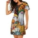 thumbnail image 2 of Balery Welcom Fall Camisón de manga corta con cuello redondo para mujer, cómodo y elegante., 2 of 6