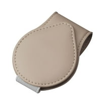 YUVA Car Sun Visor Sunglass Clip, Leather Steel, Magnetic, Eyeglass Holder, Compact, Easy Install, Prevents Lens Scratches, Fits Most Visors