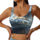 thumbnail image 1 of Balery Fantasy Swan Yacht Design Sujetadores deportivos con espalda cruzada para mujer, acolchados, sin costuras, de alto impacto, ideales para yoga, gimnasio, entrenamiento y fitness.-XX-Large, 1 of 8