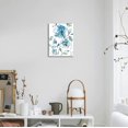 thumbnail image 5 of Navy Blue Flowers Canvas Wall Art Bedroom Wall Decor Minimalistic Bouquet Canvas Pictures Blossom Watercolor Artwork for Living Room Bathroom Home Office Decoration Indigo Floral Canvas Prints 12 x 16, 5 of 6