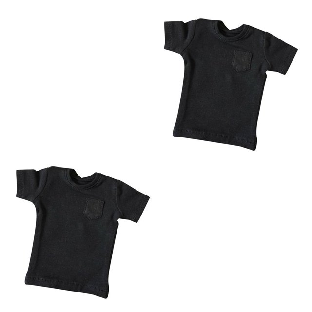 Ounissouiy 1/6 Mens T-shirt Short Sleeved Top Clothes for 12'' Male Action Figure 2piezas Tipo 3