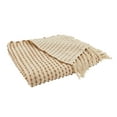 thumbnail image 2 of Saro Lifestyle Fringe Finesse Textured Stripe Woven Throw Blanket, 2 of 4
