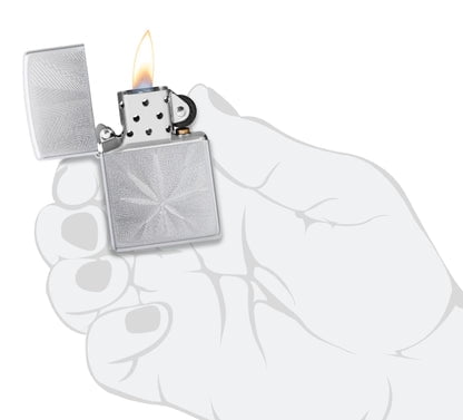 Zippo Lighter - Customized Engraved Message Windproof Leaf Leaf Design 46256