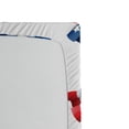 thumbnail image 2 of Ambesonne American Flag Fitted Sheet, Ribbon Pattern, Twin Size, Blue Red, 2 of 2