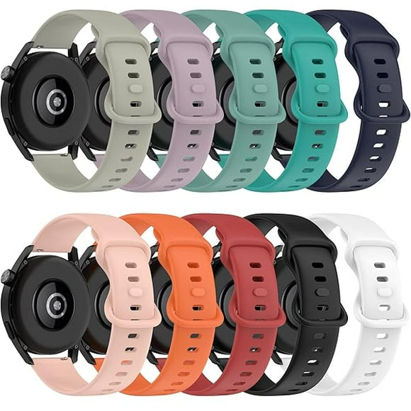 wonima11 10 PACK Compatible with Fitpolo AR-01/aeac AR-01 Band,Silicone Replacement Adjustable Sport Strap Watch Bands