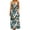 A-Green154, variant on Women Striped Sleeveless Dress Square Neck Button Strap Pocketed Casual Daily Short Gown