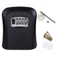thumbnail image 1 of Door Key Storage Box Portable Professional Plastic Portable Professional Indoor Household Office Building Factory Coded Lock Case Container Accessories Black, 1 of 6