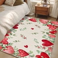 thumbnail image 4 of 4'x6' Area Rugs, Valentine's Day Love Heart Indoor Outdoor Area Rug for Living Room Bedroom, Rustic Eucalyptus Love Heart Washable Bathroom Rugs Kitchen Floor Carpet Mats Home Decor Aesthetic, 4 of 8