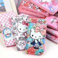 thumbnail image 2 of Sanrio-monedero de dibujos animados Kawaii para niños, bonito monedero de Hello Kitty para estudiantes, billetera con cremallera impresa, tarjetero, regalo para niñas, 2 of 4
