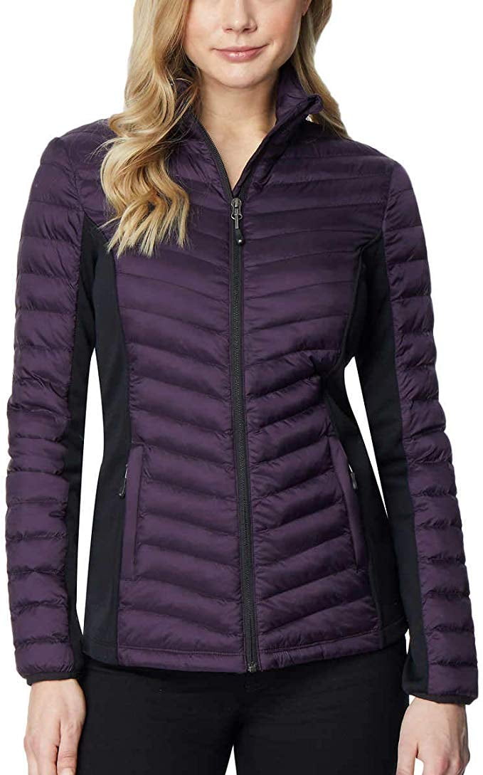 32 Degrees Heat Women's Mixed Media Jacket, Dark Blackberry Small - NEW ...