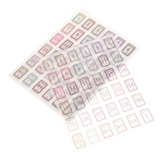 SOPOTUTU 24 Pcs Holiday Planner Stickers for Monthly & Weekly Calendars, Multi Paper Designs for School, Work, and Daily Organization