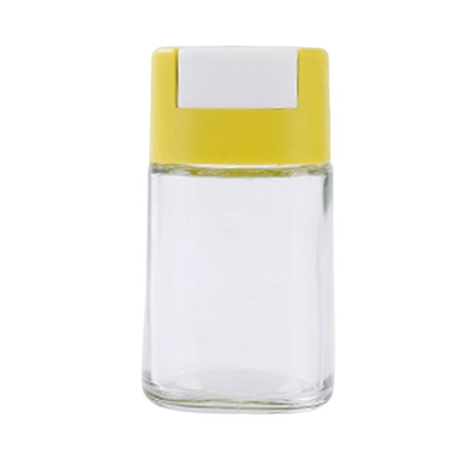 Tarros de especias de cocina Dispensador de sal Especias de cocina Olla de hierbas Contenedor de condimentos Amarillo
